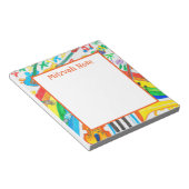 Rainbow Music Girls Boys Mitzvah Notes Notepad Notizblock (angewinkelt)