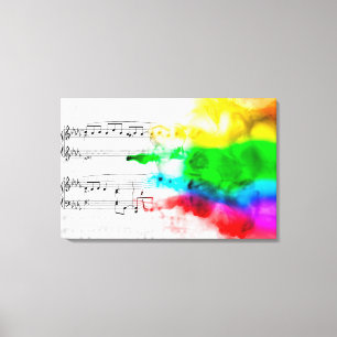 Rainbow Music Leinwanddruck