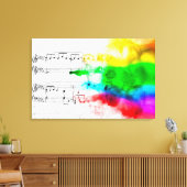 Rainbow Music Leinwanddruck (Insitu (Wohnzimmer))