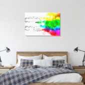 Rainbow Music Leinwanddruck (Insitu (Schlafzimmer))