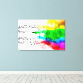 Rainbow Music Leinwanddruck (Insitu (Holzboden))