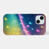 Rainbow Music Notes Galaxy Phone Case iPhone 15 Hülle (Rückseite (Horizontal))