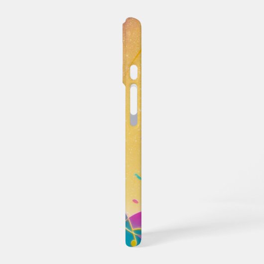 Rainbow Music Notes Pop Art Phone Case iPhone 16 Hülle (Linke Seite)