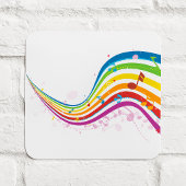 Rainbow Music Wave Stickers