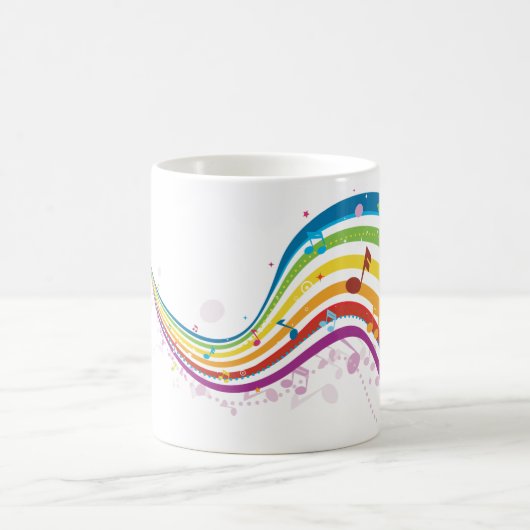 Rainbow Music Wave Tasse (Mittel)