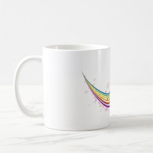 Rainbow Music Wave Tasse (Links)