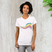 Rainbow Music Wave Womens T - Shirt
