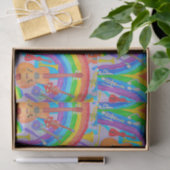 Rainbow Musical Instruments Band Teacher Decoupage Seidenpapier (Geschenk)