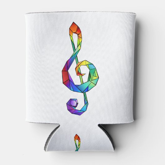 Rainbow Musical Key Dosenkühler (Vorderseite)