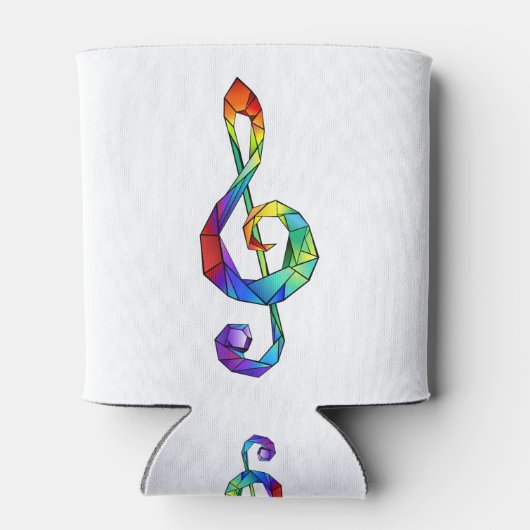 Rainbow Musical Key Dosenkühler (Rückseite)