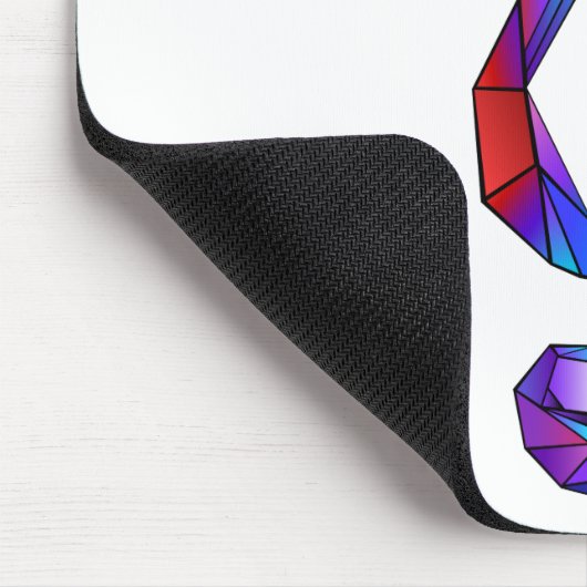 Rainbow Musical Key Mousepad (Ecke)