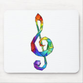 Rainbow Musical Key Mousepad (Vorne)