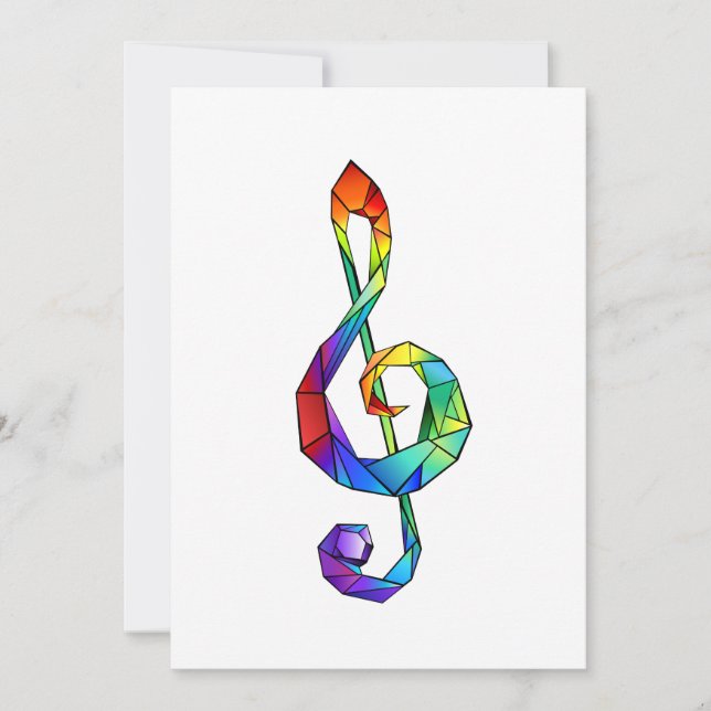 Rainbow Musical Key Treble (Vorderseite)