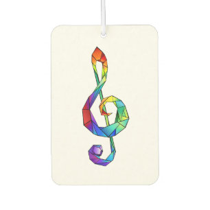 Rainbow Musical Key Treble Autolufterfrischer