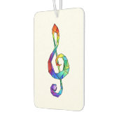 Rainbow Musical Key Treble Autolufterfrischer (Links)