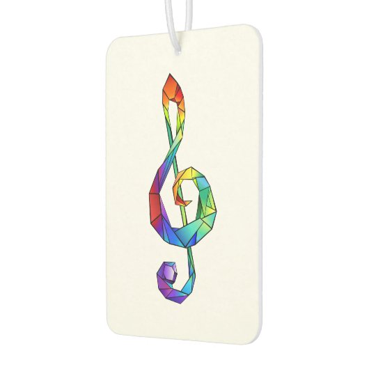 Rainbow Musical Key Treble Autolufterfrischer (Links)
