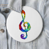 Rainbow Musical Key Treble Button (Beispiel)