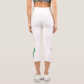 Rainbow Musical Key Treble Capri Leggings (Rückseite)
