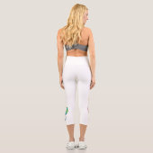 Rainbow Musical Key Treble Capri Leggings (Rückseite)