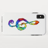 Rainbow Musical Key Treble Case-Mate iPhone Hülle (Rückseite (Horizontal))