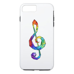 Rainbow Musical Key Treble Case-Mate iPhone Hülle
