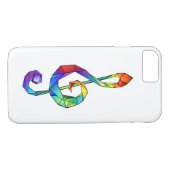 Rainbow Musical Key Treble Case-Mate iPhone Hülle (Rückseite (Horizontal))
