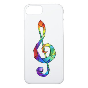 Rainbow Musical Key Treble Case-Mate iPhone Hülle