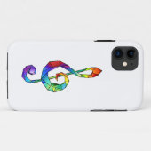 Rainbow Musical Key Treble Case-Mate iPhone Hülle (Rückseite (Horizontal))