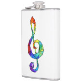 Rainbow musical key treble clef flachmann (Links)