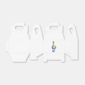 Rainbow Musical Key Treble Geschenkschachtel (Ungefaltet)