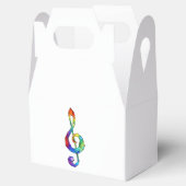 Rainbow Musical Key Treble Geschenkschachtel (Geöffnet)