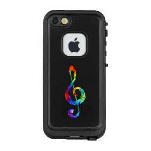 Rainbow Musical Key Treble LifeProof FRÄ’ iPhone SE/5/5s Hülle