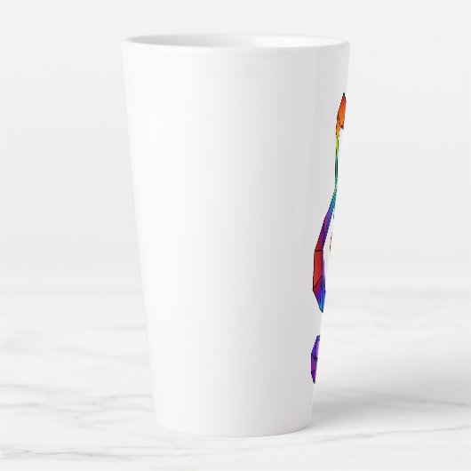 Rainbow Musical Key Treble Milchtasse (Vorderseite)