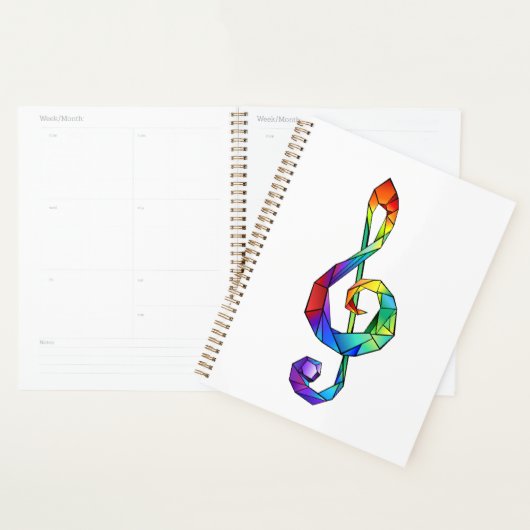 Rainbow Musical Key Treble Planer (Anzeige)