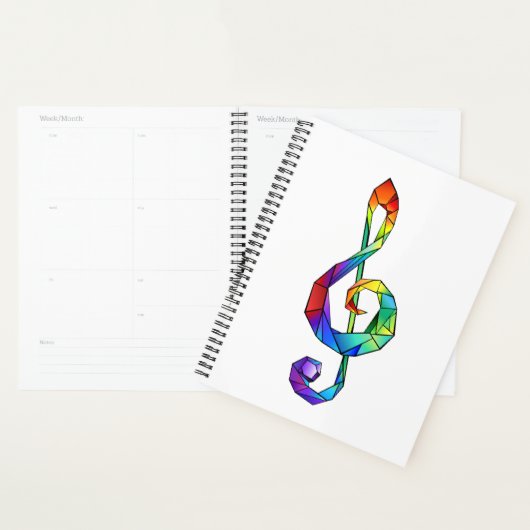 Rainbow Musical Key Treble Planer (Anzeige)