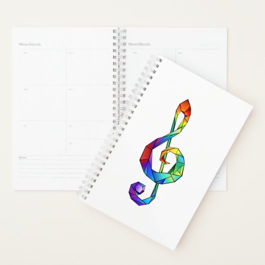 Rainbow Musical Key Treble Planer (Anzeige)