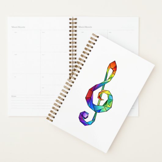 Rainbow Musical Key Treble Planer (Anzeige)
