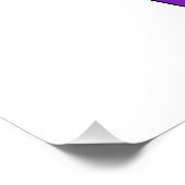 Rainbow Musical Key Treble Poster (Ecke)