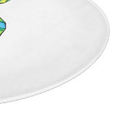 Rainbow Musical Key Treble Schneidebrett (Ecke)