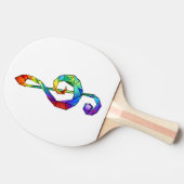Rainbow Musical Key Treble Tischtennis Schläger (Seitenansicht)