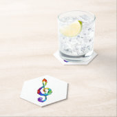 Rainbow Musical Key Treble Untersetzer (Vor Ort)