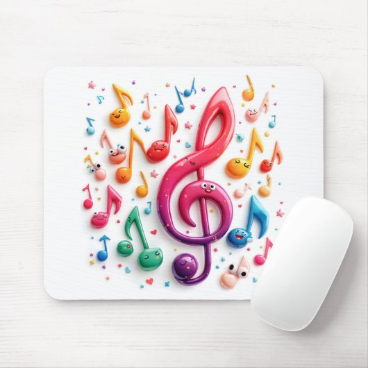 Rainbow Musicals Notizen mit Augenbrauen Mousepad (Mit Mouse)