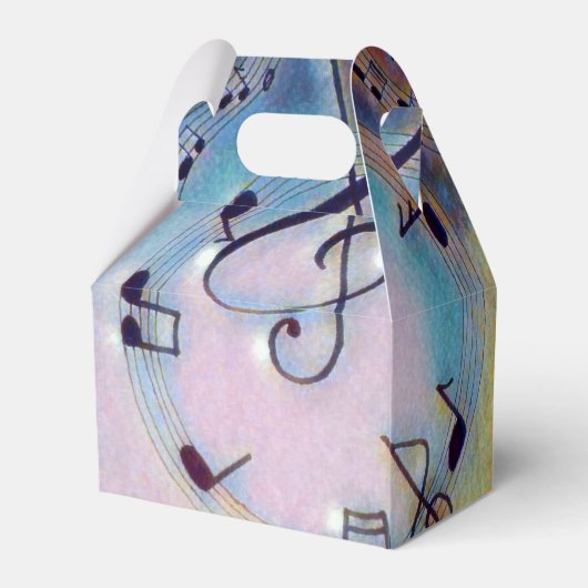 Rainbow-Musiknote Geschenkschachtel (Rückseite)