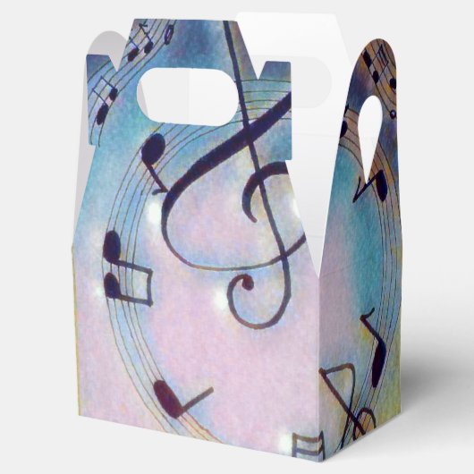 Rainbow-Musiknote Geschenkschachtel (Geöffnet)