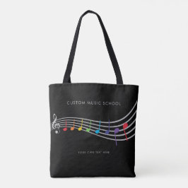 Rainbow-Musiknoten der Custom Music School Tasche