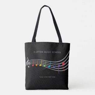 Rainbow-Musiknoten der Custom Music School Tasche