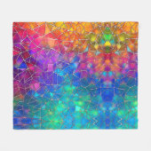 Rainbow-Muster aus Hartglas Fleecedecke (Vorderseite (Horizontal))