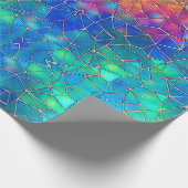 Rainbow-Muster aus Hartglas Geschenkpapier (Ecke)