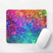 Rainbow-Muster aus Hartglas Mousepad (Mit Mouse)