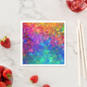 Rainbow-Muster aus Hartglas Serviette (Beispiel)